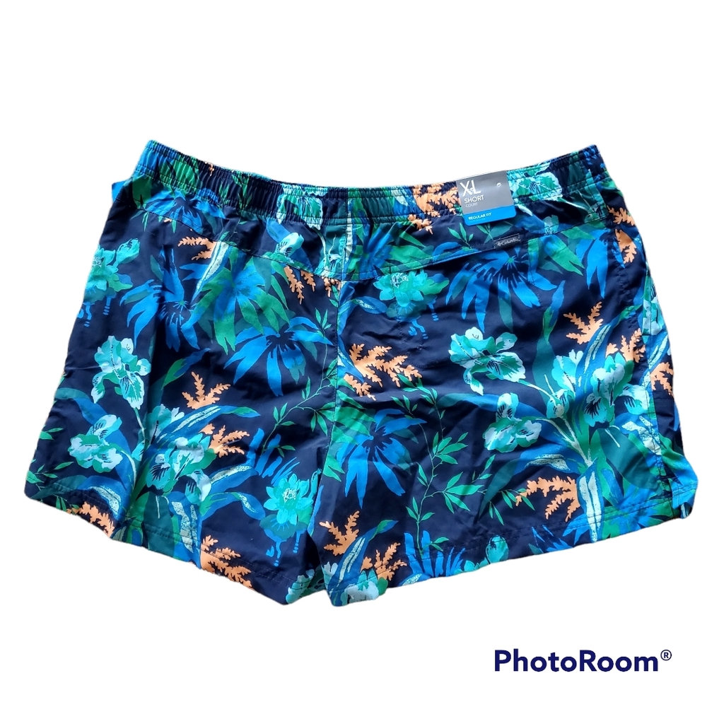 NWT Columbia Omni-shade Sandy River Tropical Print Active Shorts - Picture 3 of 7